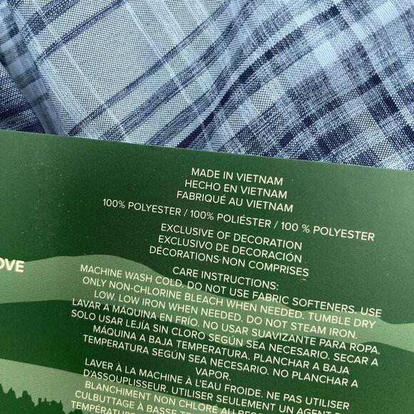 NEW Orvis Men's XL Short Sleeve Tech Shirt Blue Plaid Moisture Wicking UPF 30 - Picture 8 of 9